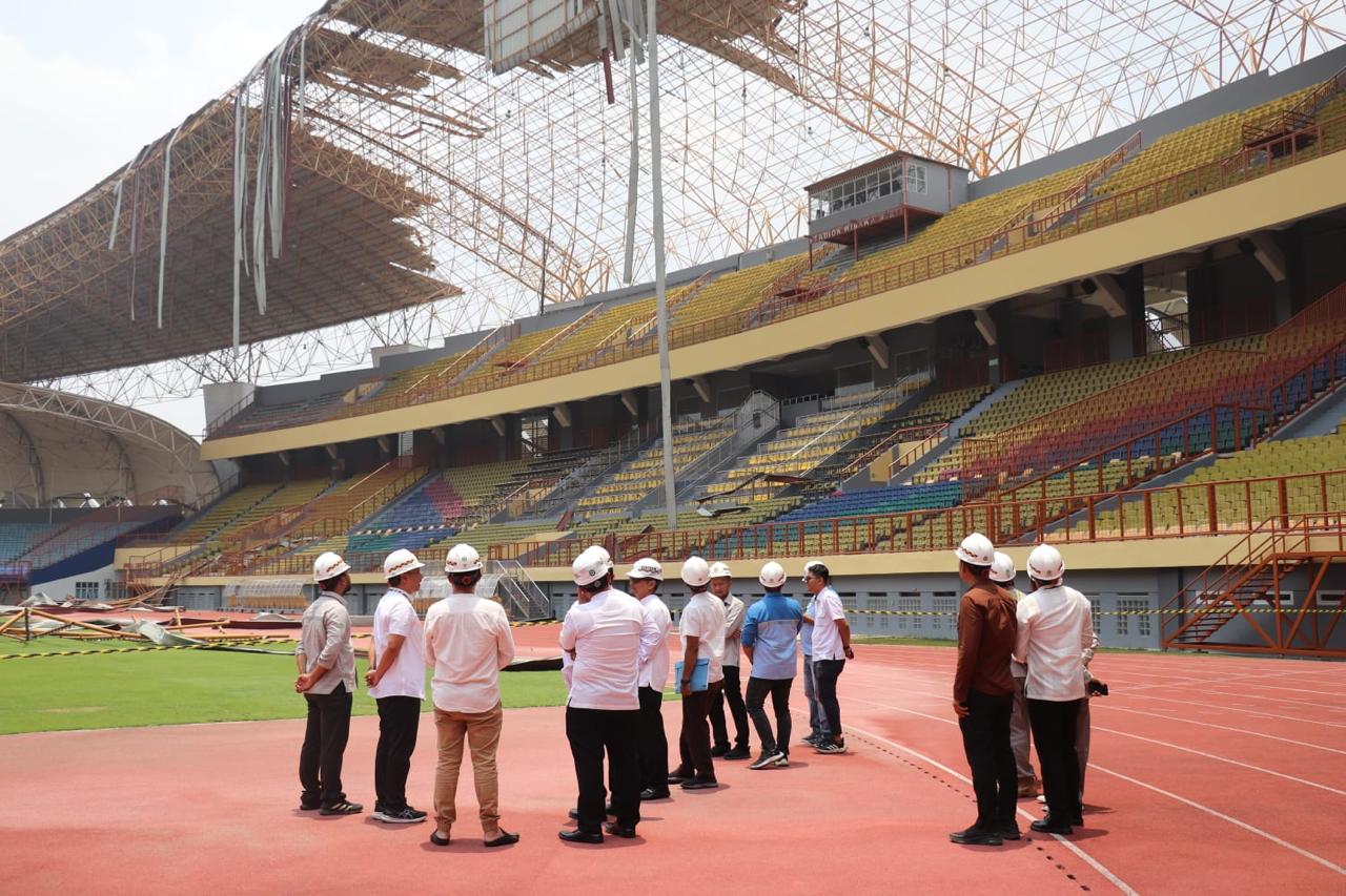 Pemkab Bekasi Siapkan Langkah Perbaikan Stadion Wibawa Mukti Usai Diterjang Angin Puting Beliung